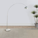 Krester - Dome Shade Arc Floor Lamp - Chrome by HouseOfZazla