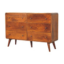 Large Curved Chest - Chestnut by Unique Piece Furniture