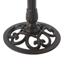 Lancaster Outdoor Aluminum and Iron Top Bird Bath with Iron Base, Bronze by HouseOfZazla