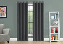2 Pieces Set, Curtain Panel, Room Darkening, Grommet by Unique Piece Furniture