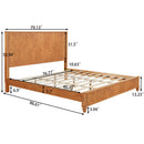 Platform Bed Frame & Tall Headboard by HouseOfZazla