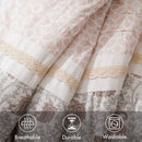9 Piece Cotton Percale Comforter Set Blush