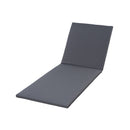 LOUNGE CHAISE SET,SPACE AVAILABLE ON ONE SIDE, ACACIA WOOD WITH WATER-RESISTANT LOUNGE CUSHIONS (Dark Grey/ & 2 INCH THICK) - MATCHING CREAM/LEAF COCONUT VERSION AVAILABLE