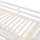 Bunk Bed With 6 Drawers And Flexible Shelves, Bottom Bed With Wheels by HouseOfZazla