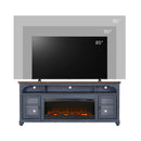 Fireplace TV Stand For TVs Up To 95" - Blue by HouseOfZazla