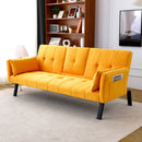 Sofa Bed With Foldable Design And Cup Holder