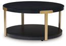 Shylore - Occasional Table Set (Set of 3) - Black / Brass Finish by Unique Piece Furniture