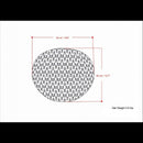 Nisi - Round Knitted Outdoor / Indoor Pouf - Light Gray