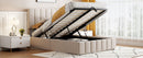 Elegant Upholstered Platform Bed With Hydraulic Storage System by HouseOfZazla
