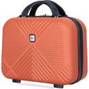 2Piece Luggage Sets ABS Lightweight Suitcase, Spinner Wheels, (20/14) DARK ORANGE