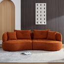 Modular Sofa, Durable Fabric, Solid Wood Frame, High Density Sponge Padding, Seating For 4 by HouseOfZazla