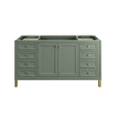 James Martin Chicago 60" Single Bathroom Vanity, Smokey Celadon