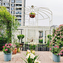 Metal Garden Arch Iron Garden Arbors Gazebo Dia High Birdcage Shape Pergola Pavilion For Wedding Ceremony by HouseOfZazla