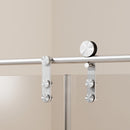 Frameless Single Sliding Shower Doors With Towel Rail & Handle by HouseOfZazla
