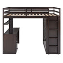 Loft Bed With Drawers, Desk, And Wardrobe