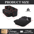2 In 1 Foldable Sofa Bed With Multi Functional Blanket, Floor Lounge Sofa by HouseOfZazla