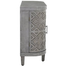 Accent Storage Cabinet Sideboard Wooden Cabinet with Antique Pattern Doors for Hallway, Entryway, Living Room, Bedroom