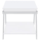 Briana - 2 Piece Coffee And End Table Set With Lift Top Legs - Gloss White by HouseOfZazla