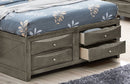 Modern Design Storage Bed With Bookcase Headboard by HouseOfZazla