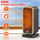 500W Portable Electric Heater PTC Ceramic Heating Space Heater Overheating Tip Over Protection 3S Heating Space For 322 Sq FT Home Office Use by GBruno Store