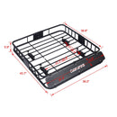 Motoring Rooftop Cargo Carrier Basket Steel Universal Fit Roof Rack by HouseOfZazla