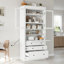 TOPMAX 36 x 16.5 x 78 Inch Freestanding Kitchen Pantry Storage Cabinet by HouseOfZazla