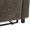 2-in-1 Sofa 82' Three-Seater with Sofa Bed and Reversible Recliner, Dark Grey Chenille