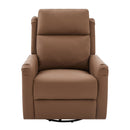 Manual Recliner Swivel Rocking Chair With 8-Point Massage and Heating