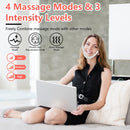 Double Chin Reducer Machine Electric Face Lift Device V Face Shaping Massager with Red Blue Light 4 Mode 3 Intensity Level Adjustable Belt