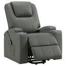 Macklin - Power Lift Massage Recliner With Heat And Dual Cupholders