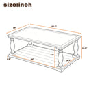 Vibe Haus Farmhouse Rectangular Coffee Table