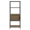 Darley - 3 Shelf Bookcase With Storage Cabinet - Gray by HouseOfZazla