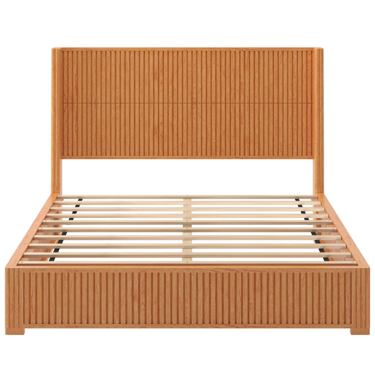 Platform Bed Frame With Headboard, Floor Standing Design, photo 6 of 40