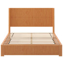 Platform Bed Frame With Headboard, Floor Standing Design by HouseOfZazla