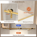 56-60" x 66" Frameless Sliding Bathtub Door by HouseOfZazla
