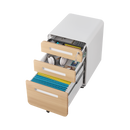 3 Drawer Mobile File Cabinet Under Desk Office,Simple Style Versatile Storage Cabinet for Legal/Letter/A4 Files, 5 Wheel Design Anti-Tilting Cold Rolled Steel Waterproof Moisture-Proof Black