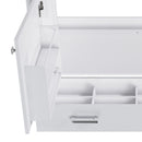 42" Bathroom Vanity Base With Doors And Drawer - White by HouseOfZazla