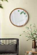 Transitional Decor Style Wall Mirror Decor With Frame For Bathroom by HouseOfZazla