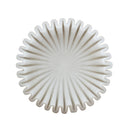 D9.5x2.5' Wavy Sand and Resin Bowl with Textured White Finish by HouseOfZazla