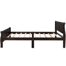 Platform Bed Frame Mattress Foundation Sleigh Bed With Headboard / Footboard / Wood Slat Suppor by HouseOfZazla