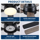 Mordern Flush Mount Ceiling Fan With Light And Remote Control by HouseOfZazla