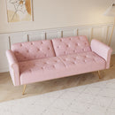 Luxurious Sofa Bed With Nail Head Trim And Matching Pillow by HouseOfZazla