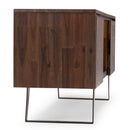 Lowry - TV Media Stand - Distressed Charcoal Brown by HouseOfZazla