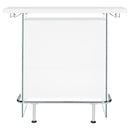 Acosta Freestanding Home Bar Wine Cabinet White High Gloss