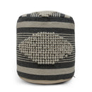 Diamond - Handcrafted Cylindrical Pouf by HouseOfZazla