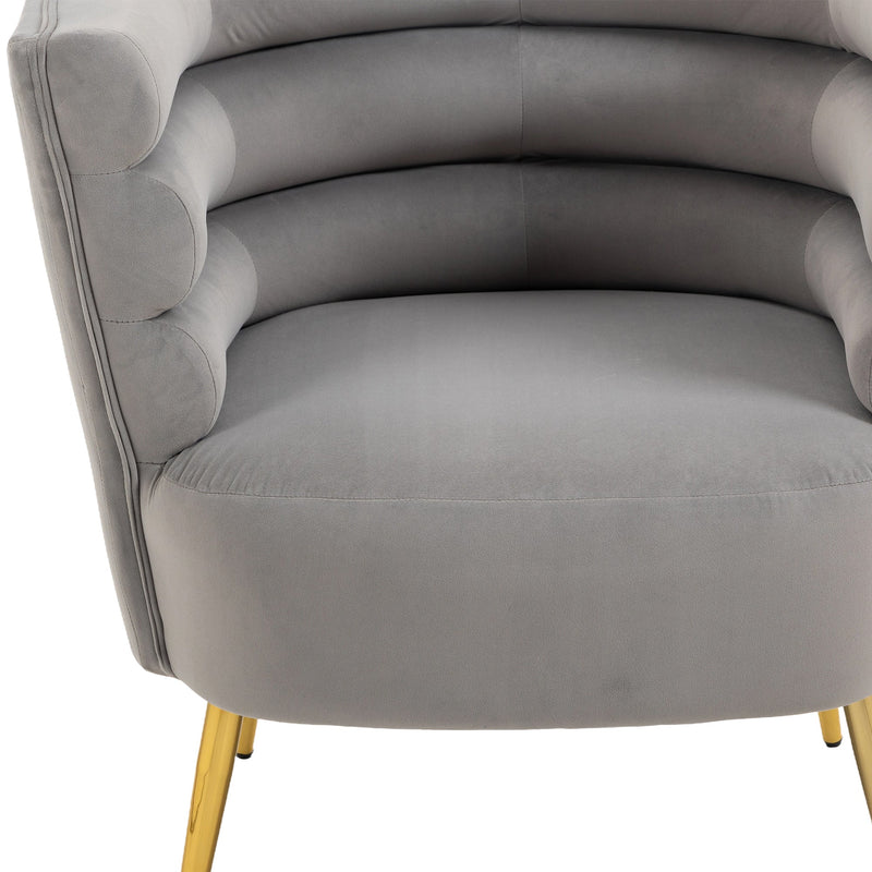 Accent Chair, leisure single chair with Golden feet