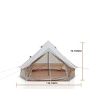 Oxford Bell Tent for Family Camping - Spacious 9.8ft Yurt by HouseOfZazla