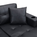 Modern Sectional Sofa Set With L Shape Chaise Lounge, Cup Holder, 4 Seat by HouseOfZazla