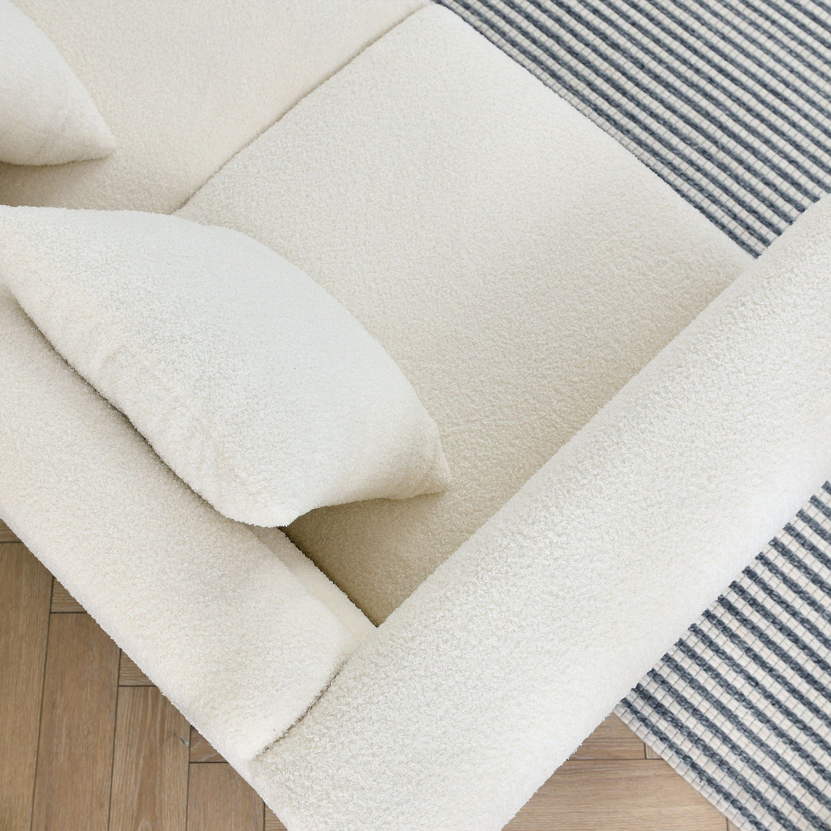 Oversized 2 Seater Sectional Sofa With Deep Seating And 2 Pillows, photo 22 of 23