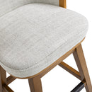 Bahama 26" Cane Rattan High-Back Swivel Counter Stool with Recessed Arms by HouseOfZazla